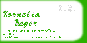 kornelia mager business card